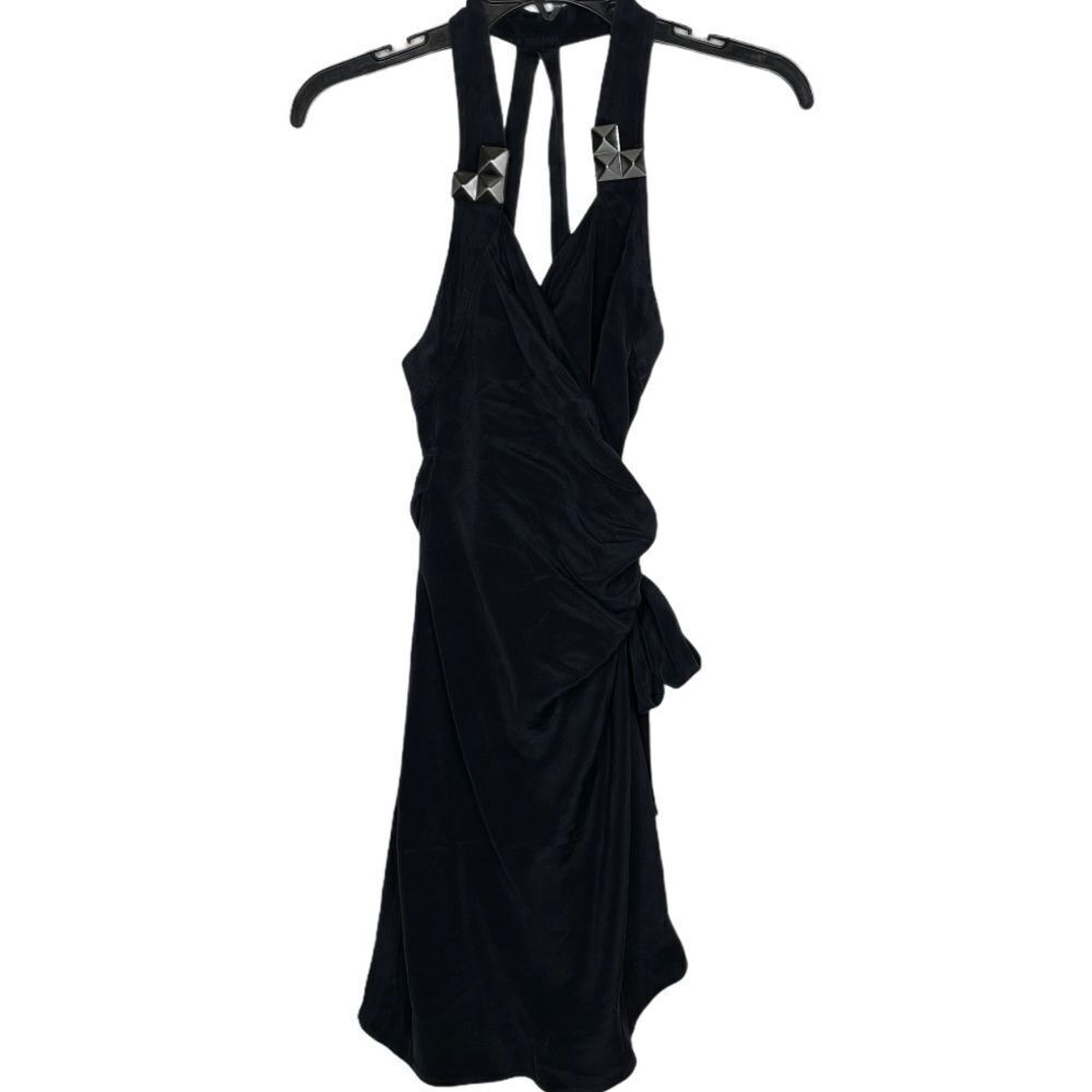Vena Cava Black Silk Dress